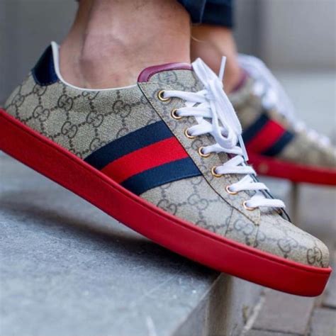 Gucci red bottom sneakers